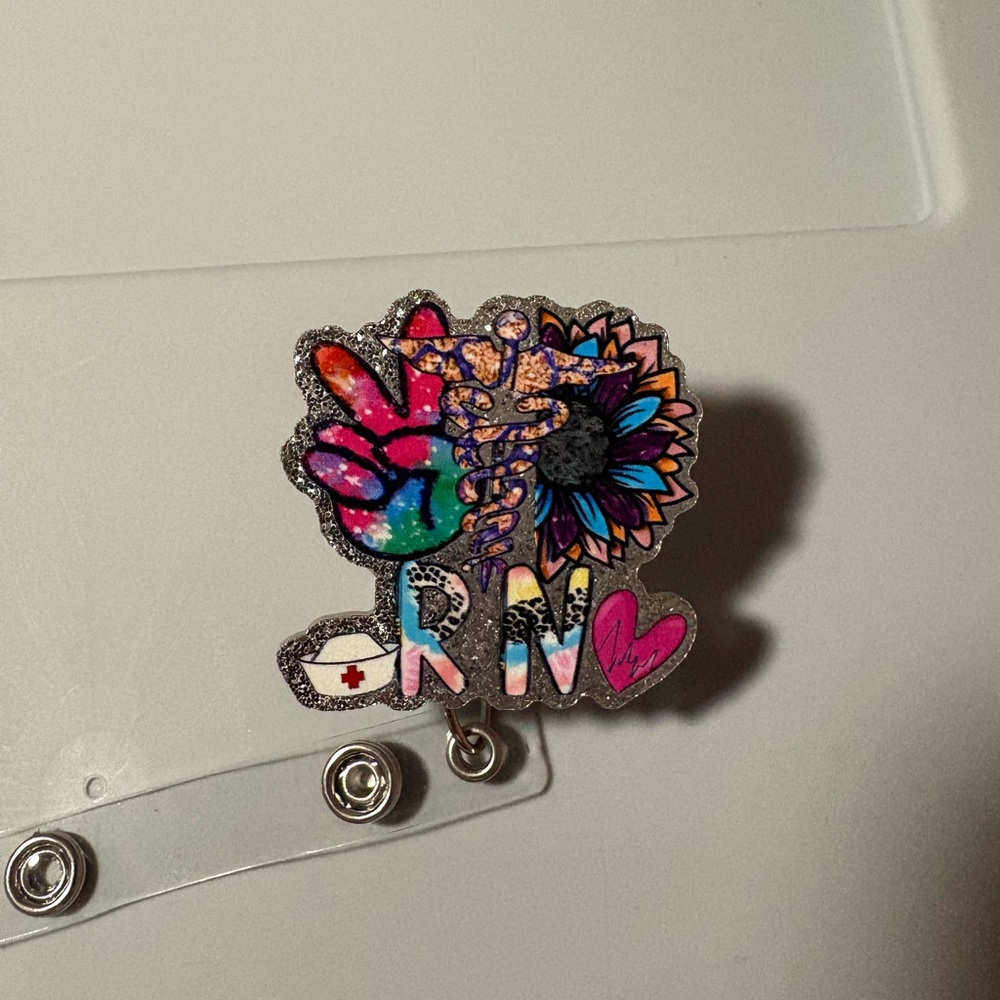 Colorful RN Badge Reel